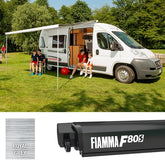 Fiamma Awning Deep Black F80S 340 Royal Grey Fabric - 07831C01R